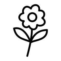 cute flower daisy symbol and icon
