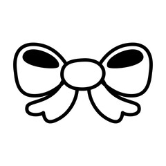cute ribbon bow symbol or icon vectors illustration for graphic design, symbol, icon, and decorative element