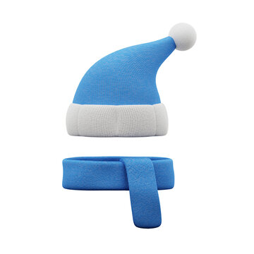 3D Render Beanie and Scraft 