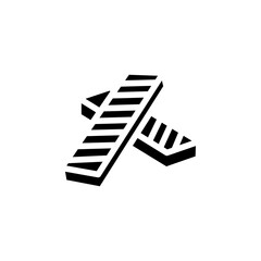 wafer vector icon. food and beverage icon solid style. perfect use for icon, logo, illustration, website, and more. icon design glyph style