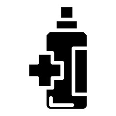 Obraz premium antibiotic spray glyph 