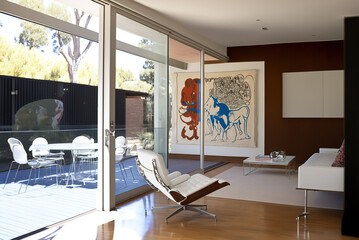 Modern living room interior design Generative AI