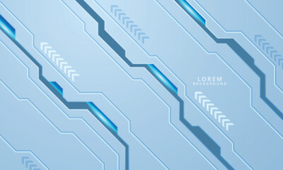 abstract futuristic background of blue glowing technology