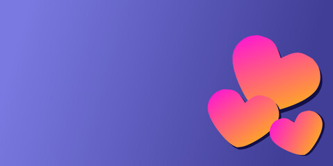 Valentine's day design. Creative illustration  Romantic background, space for text. Love concept for happy mother's day, valentine's day, birthday, women's day, etc