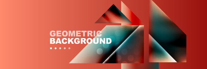 Abstract background with geometric shapes composition and light and shadow effects. Vector Illustrations For Wallpaper, Banner, Background, Card, Book Illustration, landing page