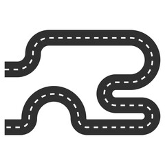 Fototapeta premium Road Icon Illustration