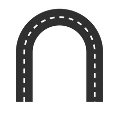 Fototapeta premium Road Icon Illustration