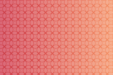 Pattern with geometric elements in pink-gold tones, abstract gradient background