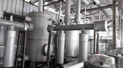 Instalation Pipe line water cooling on the Chiller Industry.