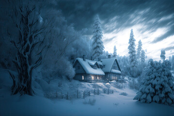 A Cabin in the Snow