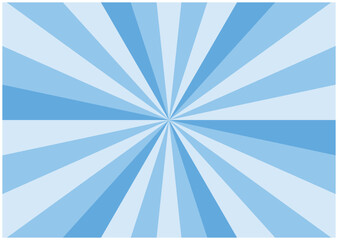 シンプルな集中線（水色）