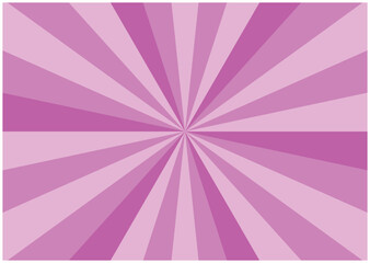 シンプルな集中線（ピンク）