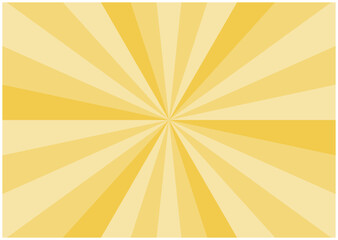 シンプルな集中線（黄色）