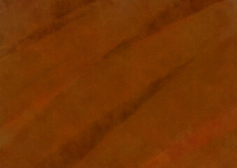 ざらざらした茶色い水彩風のストロークの見える背景素材