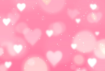 背景素材_ハート_ピンク