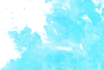 背景素材_水彩テクスチャ_青