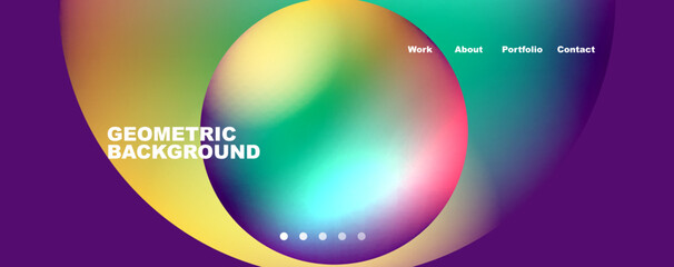 Trendy simple circle gradient abstract background. Vector Illustration For Wallpaper, Banner, Background, Card, Book Illustration, landing page