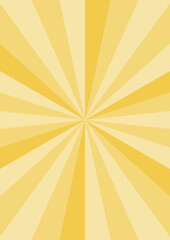 シンプルな集中線（黄色）縦