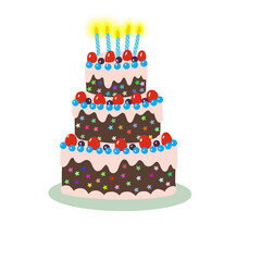 The best and beautiful birthday cake for you.