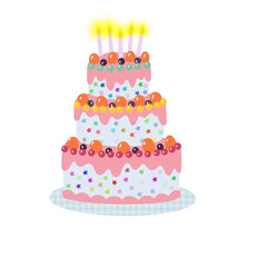The best and beautiful birthday cake for you.