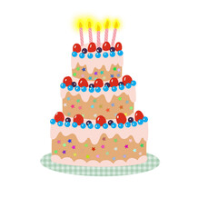 The best and beautiful birthday cake for you.