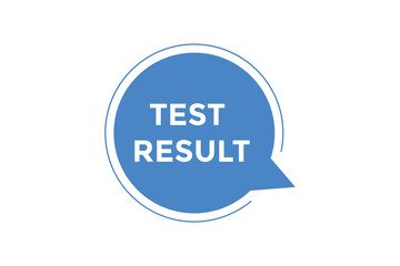 Test result button web banner templates. Vector Illustration
