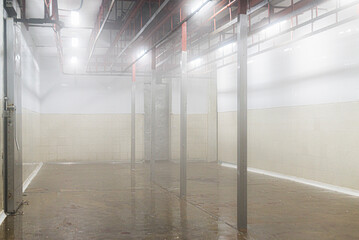 Large empty cold storage