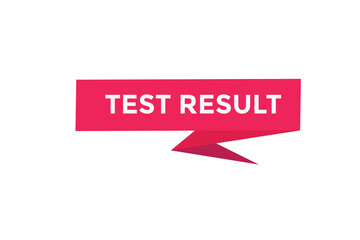 Obraz premium Test result button web banner templates. Vector Illustration 