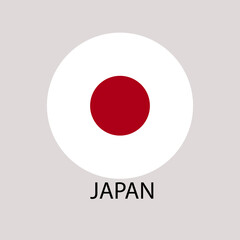 JAPAN country flag and map. vectors