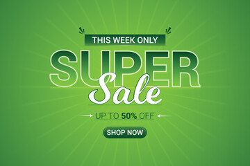 Super Sale Creative background template design.