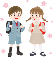 新1年生のイラスト