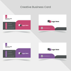 Clean professional business card template