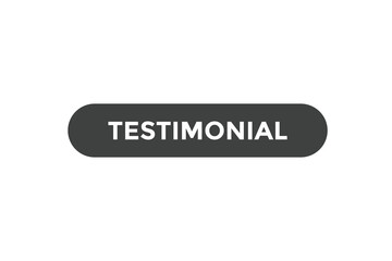 Testimonial button web banner templates. Vector Illustration