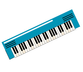 Fototapeta premium keyboard music isolated