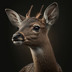 Obraz premium Deer (generative AI)