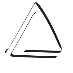 Hand drawn triangle 