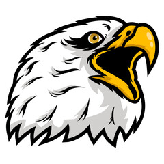 eagle bird animal mascot freedom illustration. american bald eagle