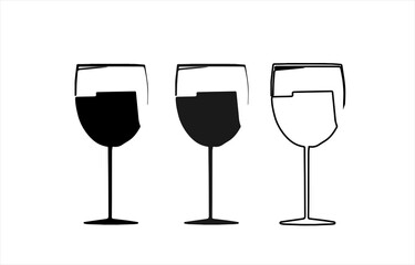 silhouette of glasses