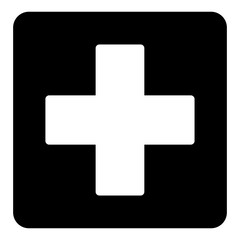 hospital glyph icon