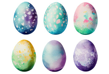 set vector illustration of aester colorful egg isolate on white background