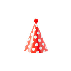 Red Party Hat cutout, Png file.