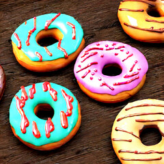 bunte Donuts