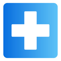 hospital gradient icon