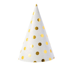 White Party Hat cutout, Png file.