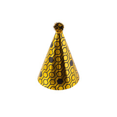 Black and Golden Party Hat cutout, Png file.
