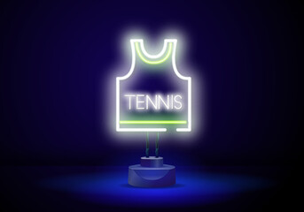 Teams T-shirt Exchange neon light sign vector.