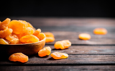 A full plate of dried apricots.