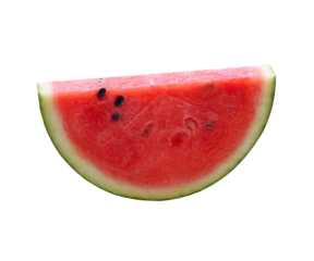 Sliced of watermelon isolated transparent png