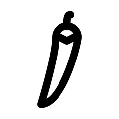 Chili Isolated Silhouette Solid Line Icon with chili, hispanics, mexican, mexico, nation Infographic Simple Vector Illustration