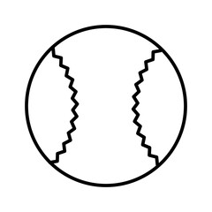 Baseball Isolated Silhouette Solid Line Icon with baseball, america, american, sport, united-states, usa Infographic Simple Vector Illustration
